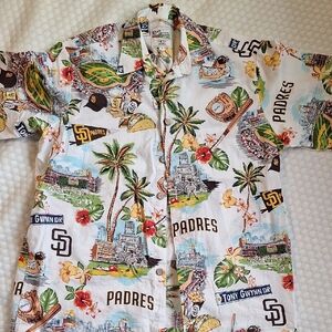 Reyn Spooner San Diego Padres Aloha Shirt. Mens Small